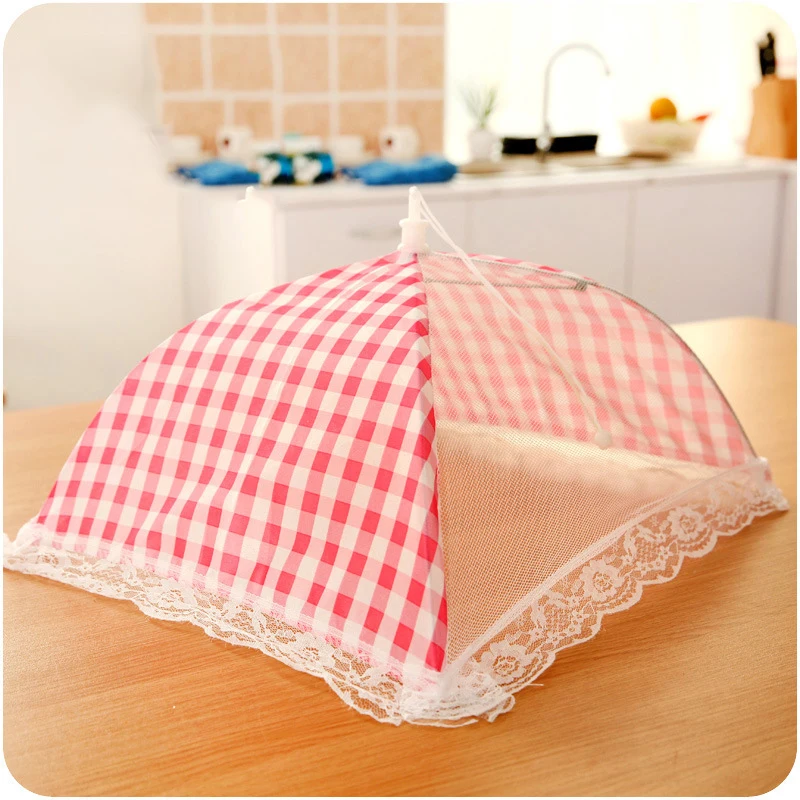 

Dish Cover Protector Foldable Food Cover Anti Fly Mosquito Meal Cover Insulated Thermal Food Tent Covers Kitchen Gadget Supplies