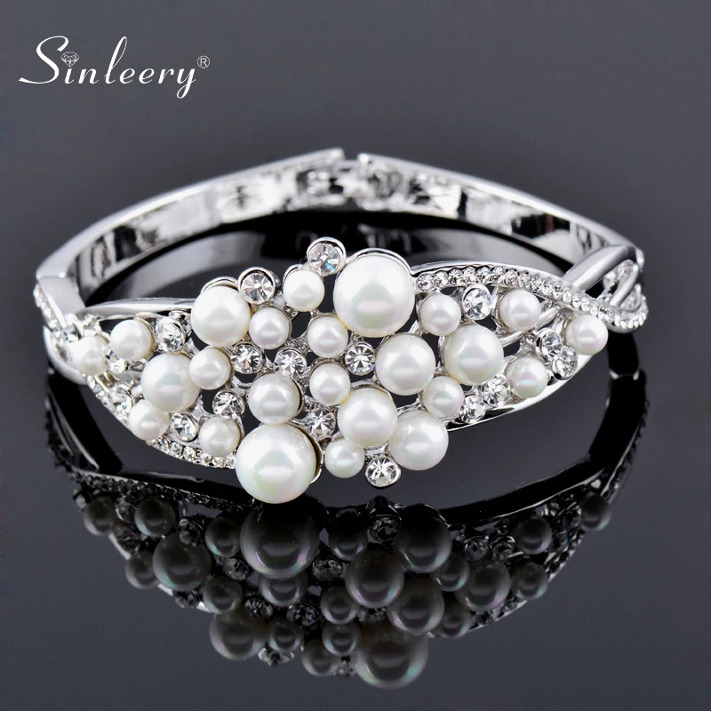 SINLEERY Шарм Имитация жемчужные браслеты и для женщин ювелирные изделия
