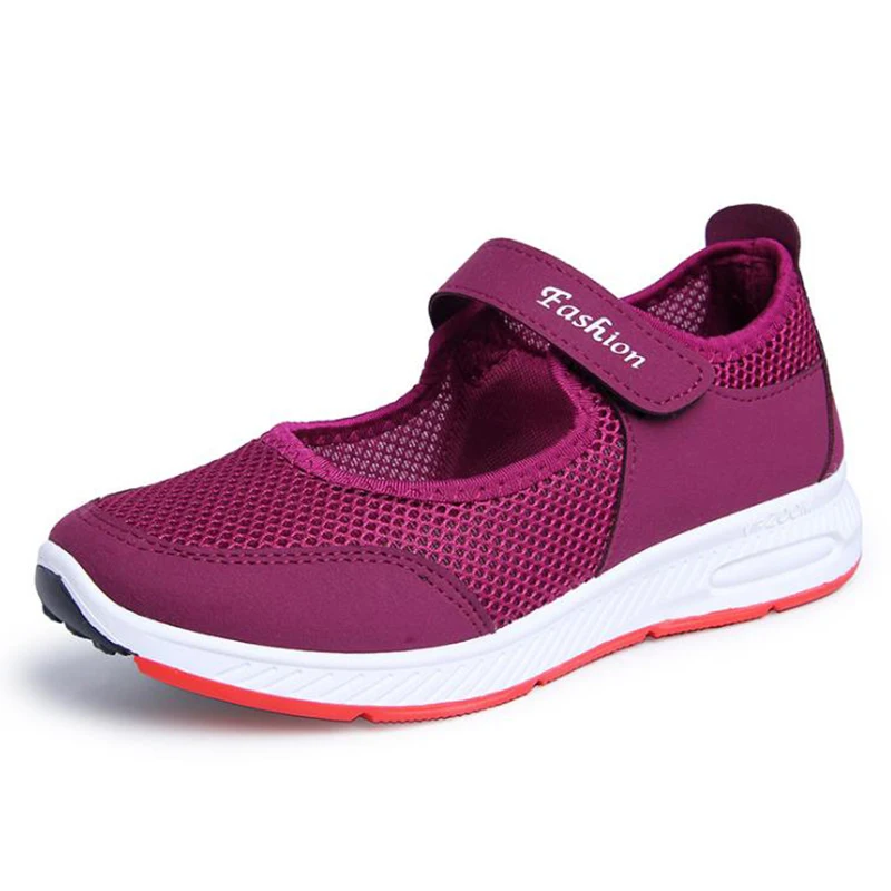 

2020 Summer Walking Shoes Women's Middle And Old Age Casual Shoes Mother's Shoes Sports Shoes Flat Soled Old People's Shoes