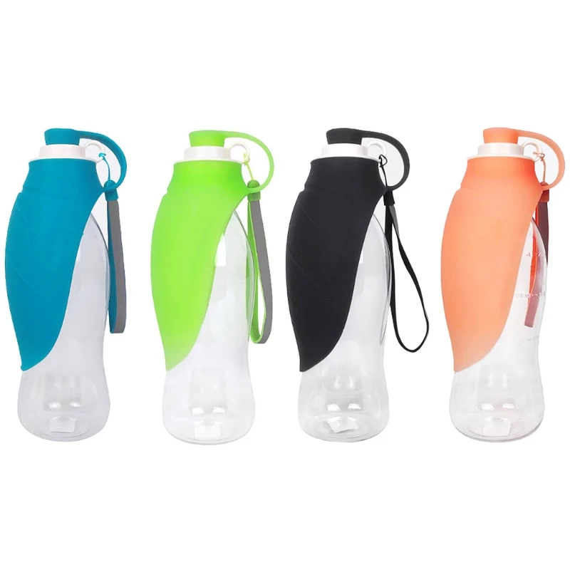 

580ML Travel Dog Bowl Soft Food Grade Silicone Leaf For Puppy Cat Drinking Outdoor Durable Clean Water for Your Pet Gift