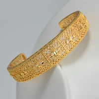 annayoyo 24k gold color middle east gold dubai balls bangles for women ethiopian bracelets wedding jewelry african gifts