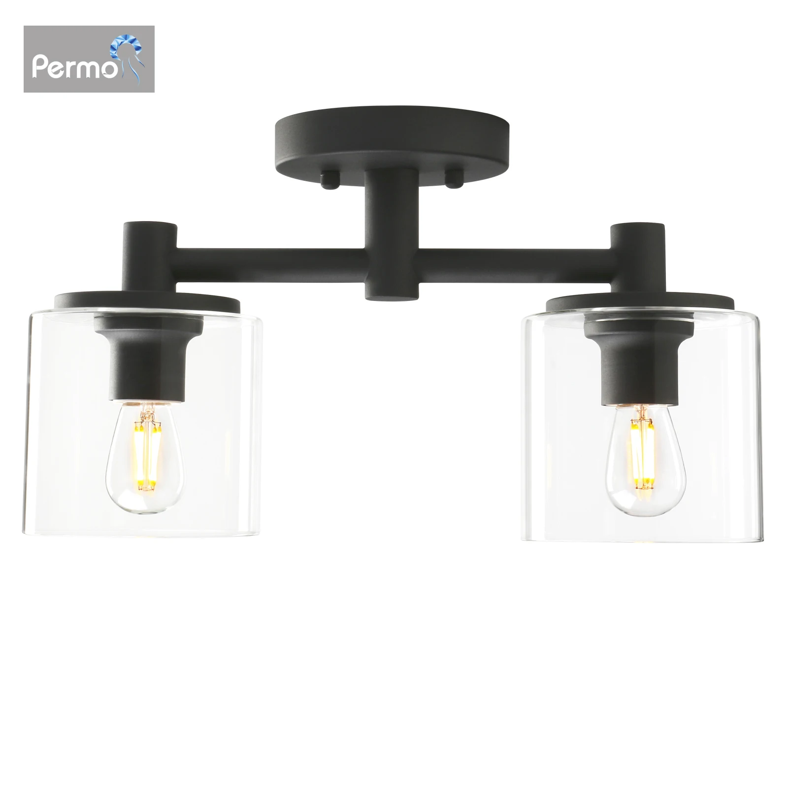 Permo 2 светильник s Стекло люстра современный потолочный подвесной с 5 1 дюйма