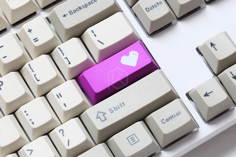 

Pixel Heart Pixel Heart Enter Original Dip Dye Engraving Personality Key Cap Red Black Blue Purple Mechanical Keyboard