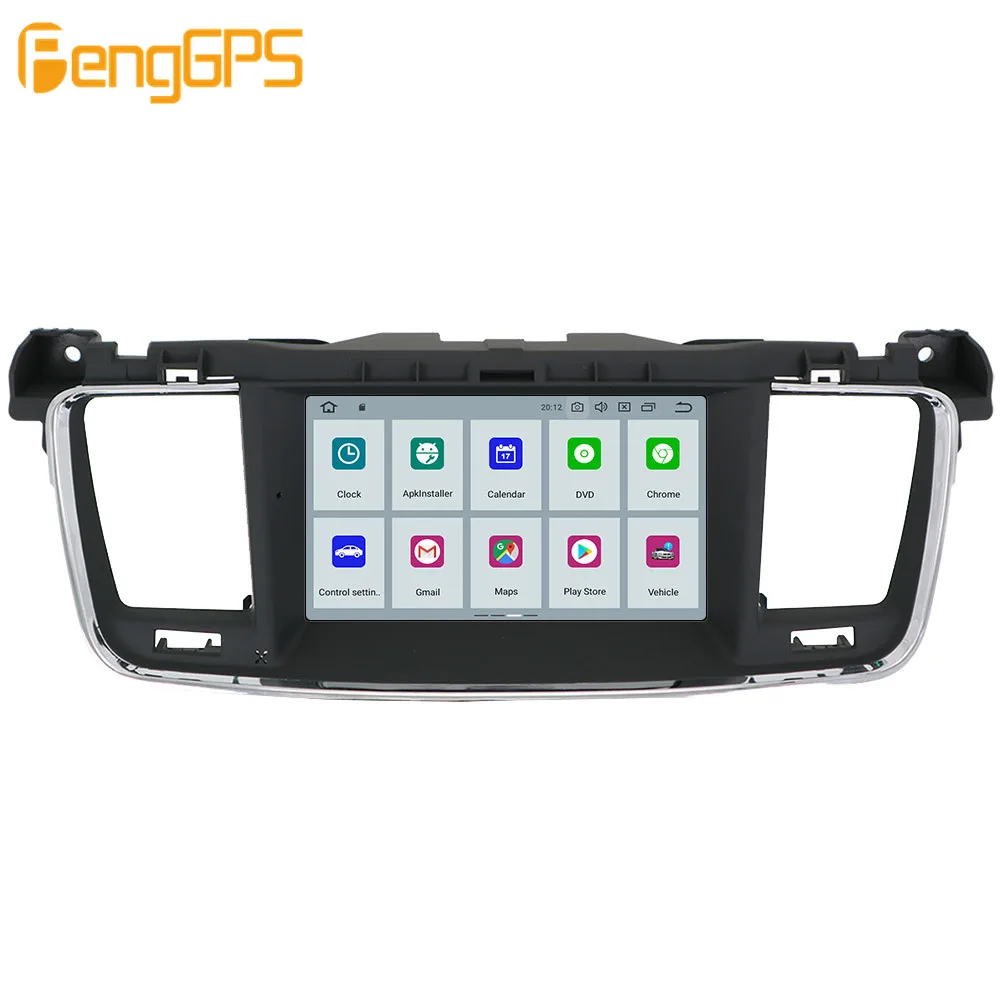 Android 9 0 px6 встроенный DSP автомобильный мультимедийный DVD плеер радио для PEUGEOT 508 2011