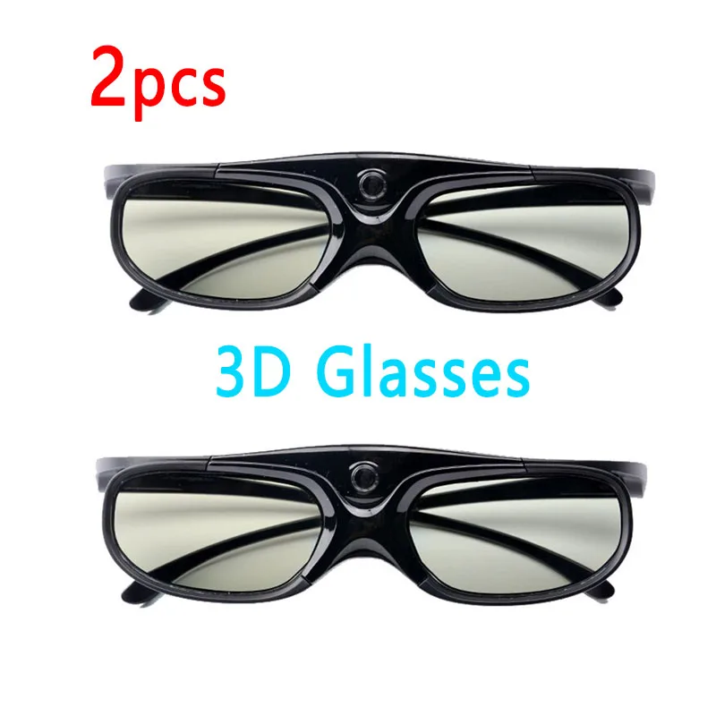 2 sztuk aktywna migawka 96-144HZ akumulator 3D uniwersalne okulary do Xgimi Z3/Z4/Z6/H1 orzechy G1/P2 BenQ Acer i DLP LINK projektor