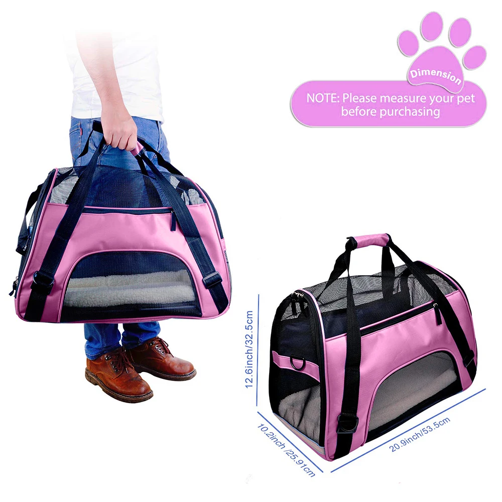 

Colorful Pet Backpack Messenger Carrier Bags Cat Dog Carrier Outgoing Travel Packets Breathable Puppy Carrying Bag
