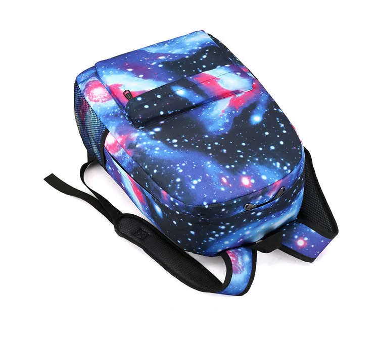 Однотонные модные рюкзаки из ткани Оксфорд с изображением звезд блестящие