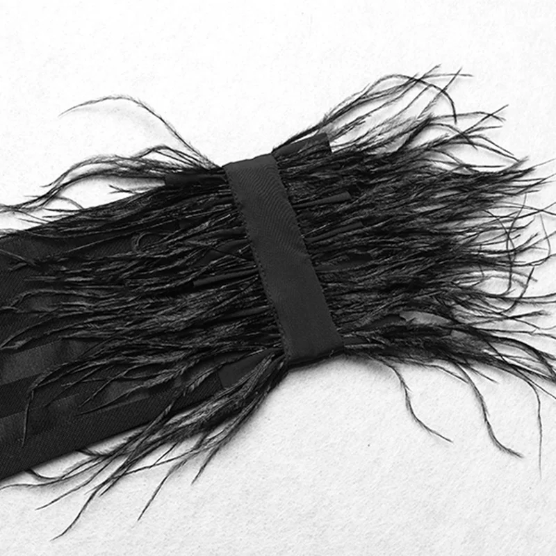 Модное Длинное платье с длинными рукавами в полоску сеткой со шнурками черное