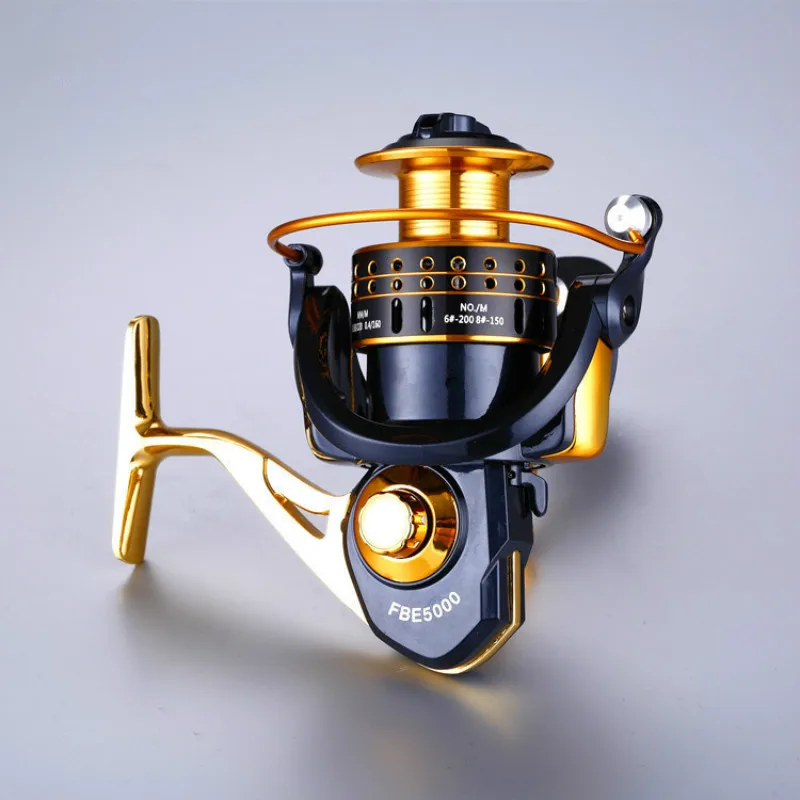 Металлическая Рыболовная катушка для спиннинга Золотой Пресноводная Рыбалка