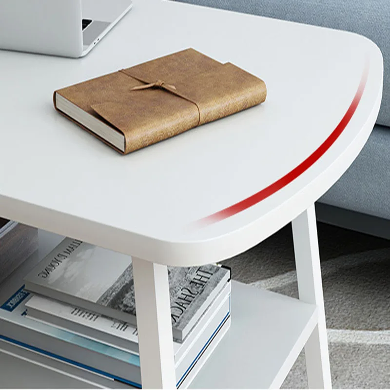 Простой скандинавский Маленький журнальный столик для хранения износостойкий