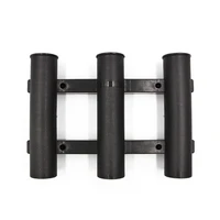 vertical fishing rods storage holder socket durable 3 link fish pole mount rack for boat fishing accessories tackle pesca