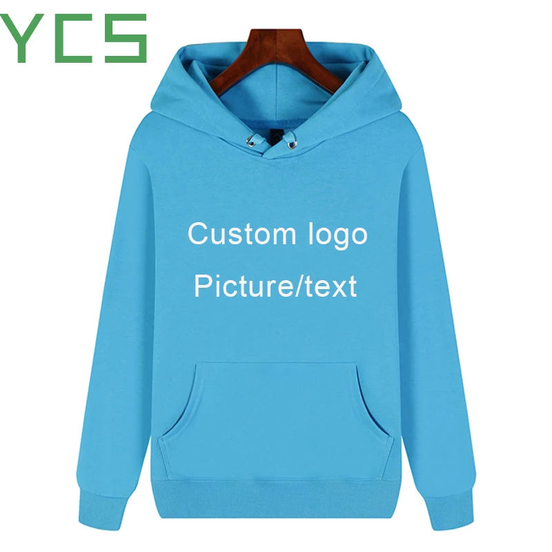 Мужская/Женская толстовка из 100% хлопка YCS Store персонализированная с логотипом на