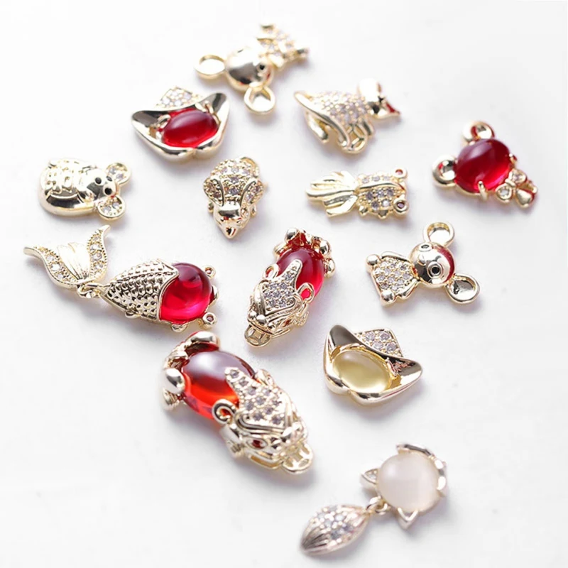 Новые креативные ювелирные изделия с бриллиантами для маникюра счастливый кот