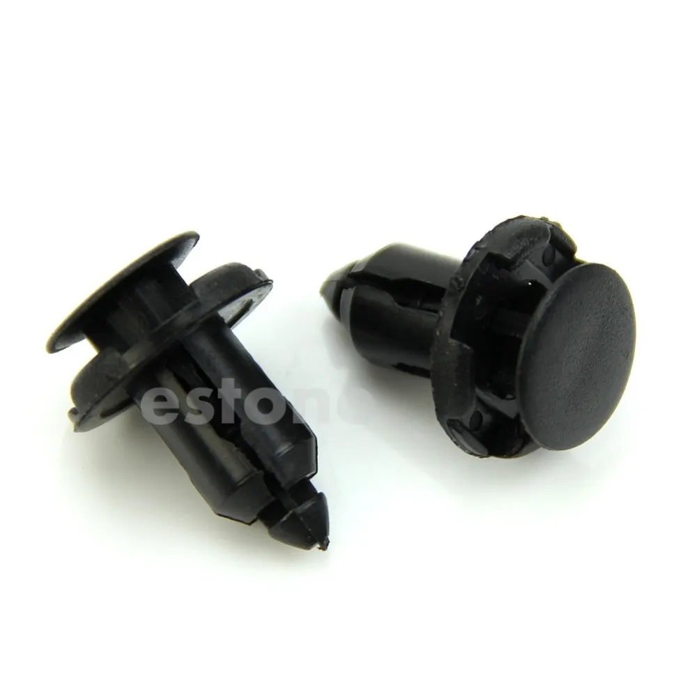 

QILEJVS 10Pcs 9mm Hole Nylon Rivet Fastener Fender Retainer Push in Clips for Honda Apr10 Drop Ship Dropshipping