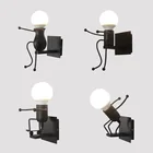 Новый светодиодный настенный светильник, креативный настенный светильник, подвесной светильник 5 Вт, 7 Вт, железный карликовый светильник для спальни, детской, гостиной