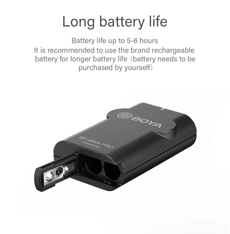 Boya BY-WM4 Pro двухканальный 2,4G беспроводной Студийный конденсаторный микрофон Lavalier микрофон для интервью для камер iPhone Canon Nikon