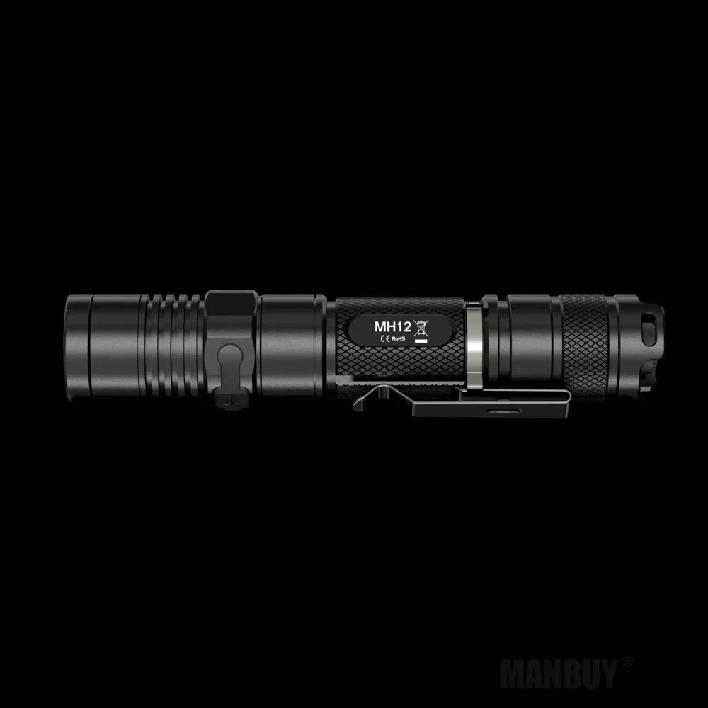 2020 NITECORE охотничий праздничный подарочный набор MH12 1000Lms USB Перезаряжаемый фонарик