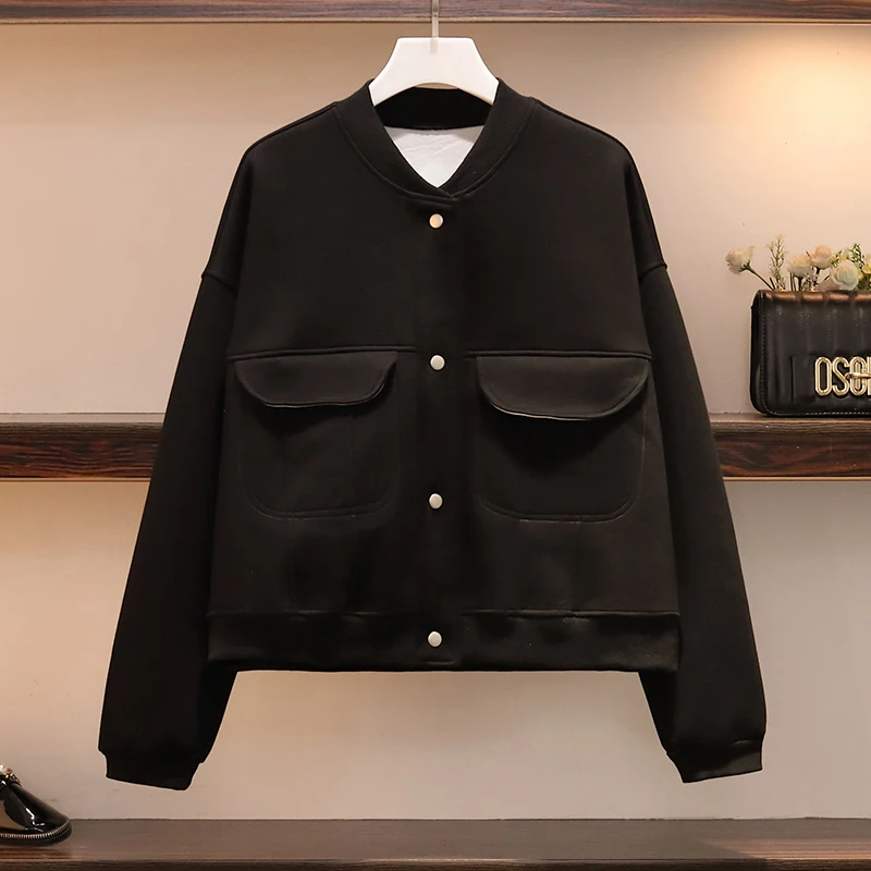 3XL Длинное свободное новое зимнее модное толстое пальто с карманами | Женская