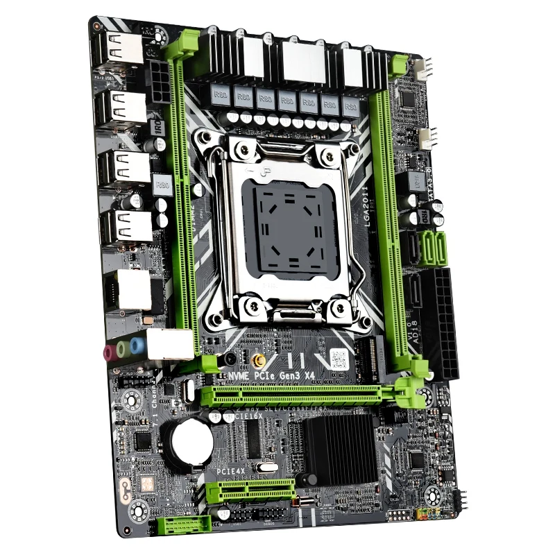 X79D 2 0 LGA2011 ATX материнская плата двухканальный DDR3 64G RAM PCI-E 16X SATA3.0 M.2 NVME для CPU |