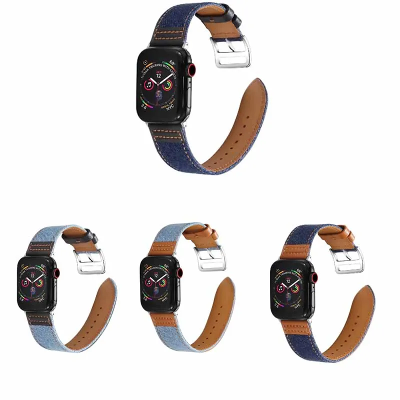 Ремешок кожаный для Apple Watch Band Series 6 5/3/2/1 42 38 40 44 | Наручные часы