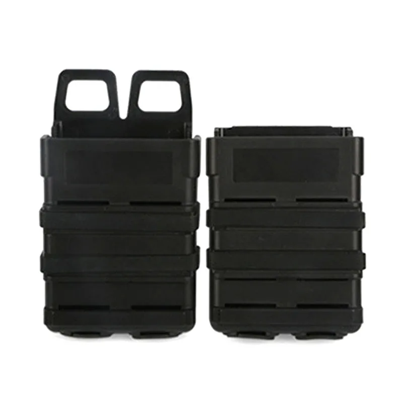 black Тактический 5,56 M4 подсумок Molle Quick Mag страйкбольная винтовка быстро прикрепляется Чехол Зажим для ремня жесткий корпус картридж охотничья Экипировка - Цвет: black
