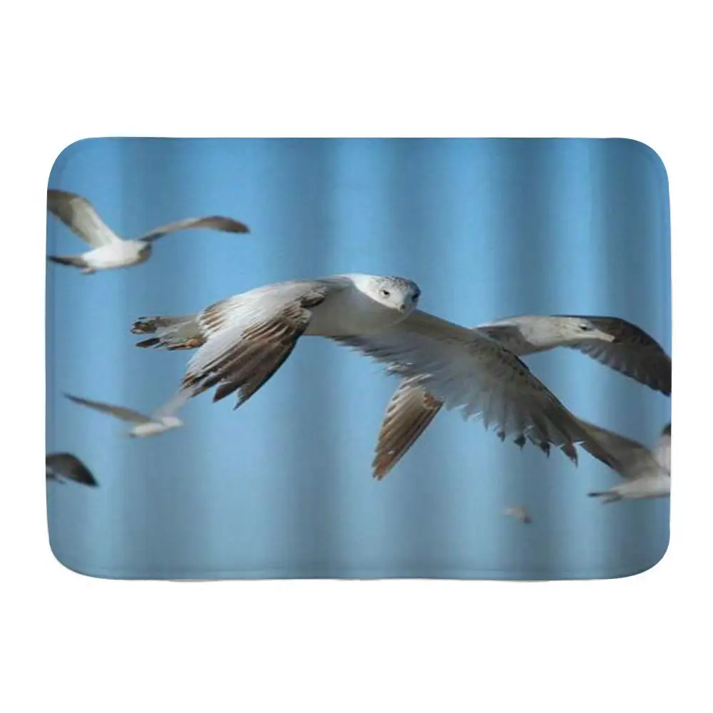 Коврик для ванной коврик чайки современное небо плюшевые коврики украшения