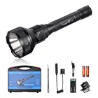 Высокомощфонарь светодиодный перезаряжаемый фонарик TrustFire T70 длиной 1 км для самообороны, военный тактический фонарик сделай сам