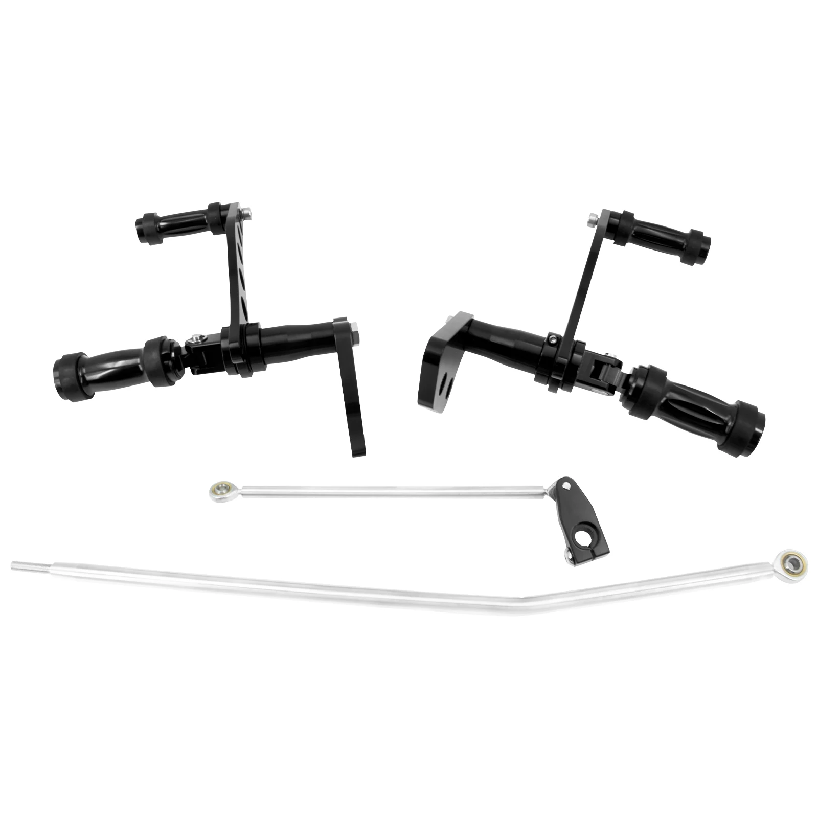 Черные алюминиевые передние элементы управления для мотоцикла Harley Dyna Super Glide