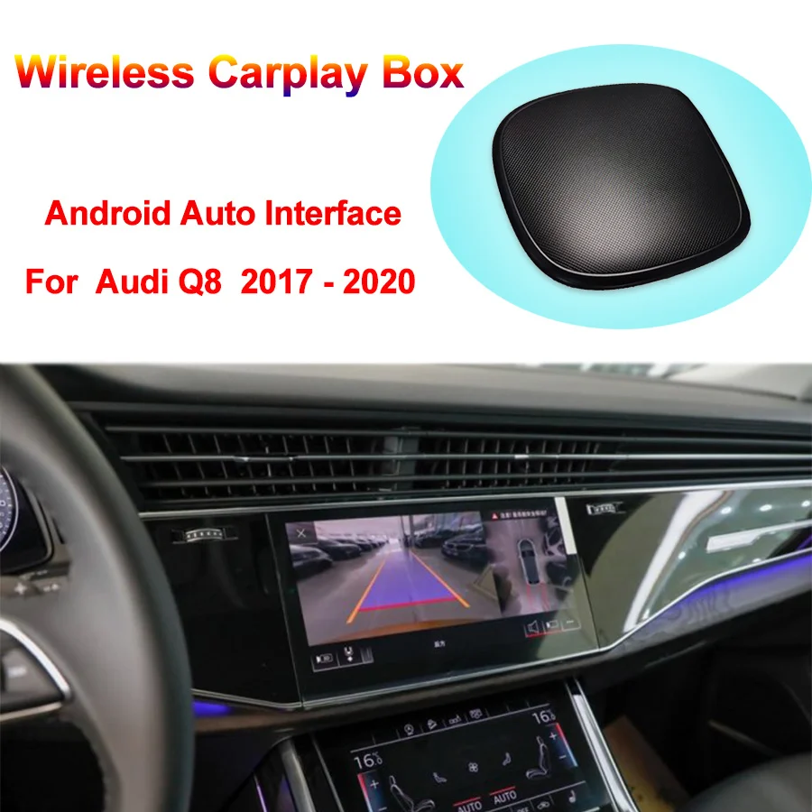 

Мини-приставка Carplay Ai Box на Android, Apple Car Play, беспроводная автомобильная Android-приставка для Audi Q8 2017-2020, Netflix, Автомобильная мультимедиа-система UX999, Youtube