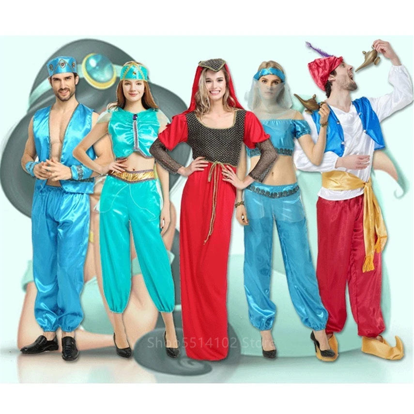 Алладин Косплей волшебная лампа принц арабский Хэллоуин Карнавал взрослые