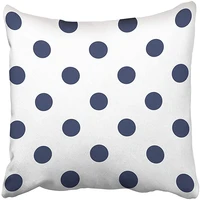 fjpt throw pillow cover blue abstraction polka dot pattern example of tie kerchief fashionable colors in autumn navy peony brown