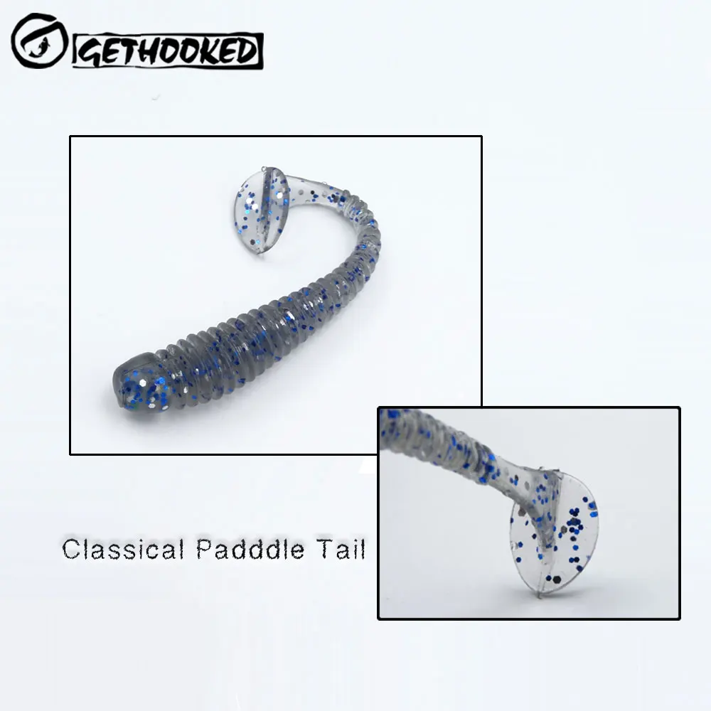 Gethooked 15 шт./лот воблеры рыболовные мягкие приманки резиновые 50 мм 0 7 г Т-образный