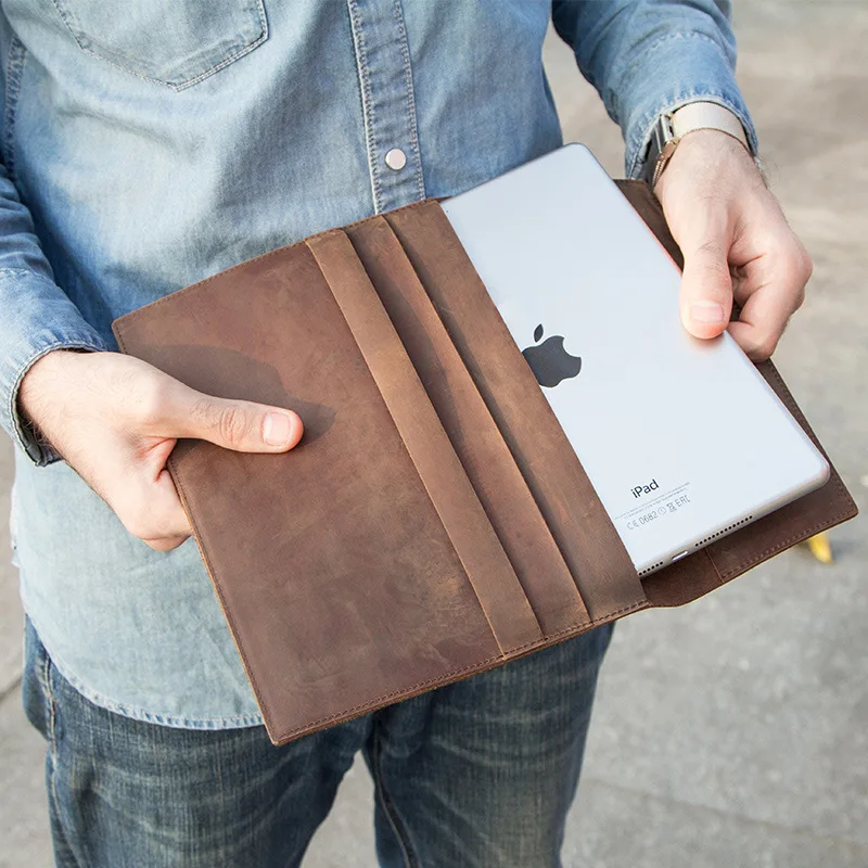 

Чехол для iPad из натуральной кожи, чехол для планшета iPad 9,7, iPad4 Air 2, iPad Pro 9,7, противоударный защитный чехол для планшета