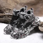 Мужские кроссовки для бега, уличная зимняя теплая плюшевая легкая обувь для бега, Мужская Удобная спортивная обувь для ходьбы, мужские кроссовки