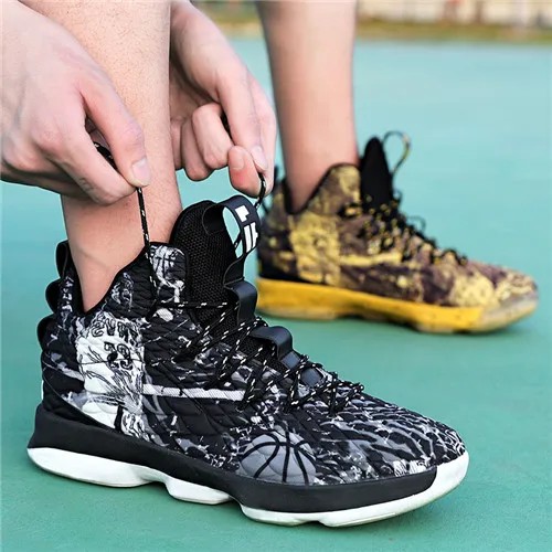 black-yellow Обувь в стиле ретро для мальчиков Jordan chaussure homme; Мужская баскетбольная нескользящая обувь; баскетбольные кроссовки; мужские спортивные кроссовки jordan; обувь с высоким берцем - Цвет: black-yellow