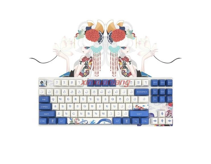 

Varmilo Lovebirds Mechanical Keyboard Wired VA87M VA108M 87key 108 Keys Cherry MX Switch No Backligt Game PC Customize