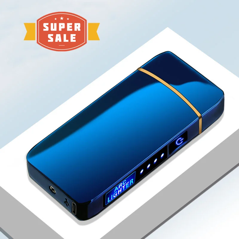 

Electric Windproof Lighters Dual Arc Plasma Rechargeable USB Lighter Disposable Smoking Cigarette Lighter For Man Women Gifts