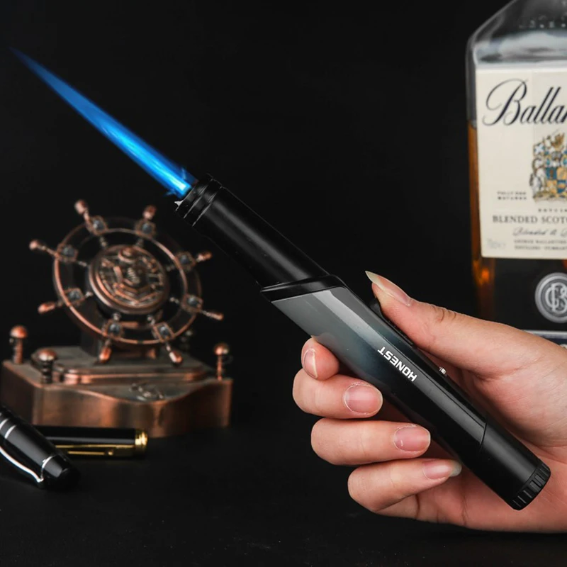 

Metal Kitchen Windproof Butane Welding Torch Lighter Turbo Pen Spray Gun Jet Candle Cigarette Lighter Cigar Accessories Gadgets