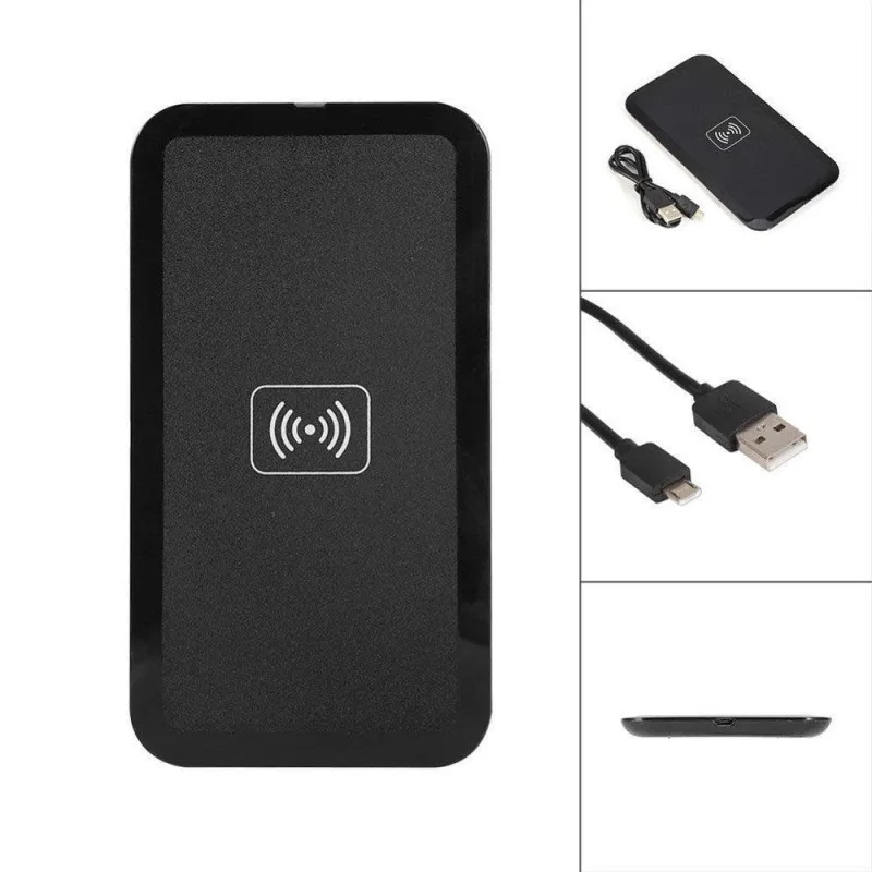 Black KK&LL для iphone 8/X/XS/XR/Plus/iphone 11/11 Pro/11 Pro Max-QI Быстрое беспроводное зарядное устройство USB быстрая зарядка док-станция - Тип штекера: Black