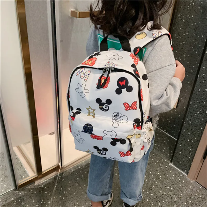 

Disney Mickey Mouse Backpack Children's Backpack cartoon mini boy girl outdoor bag for school bag waterproof cute print kid gift