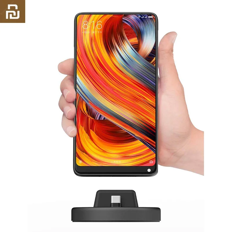 2018 Xiaomi Panki Беспроводная подставка для телефона зарядное устройство Type C версия
