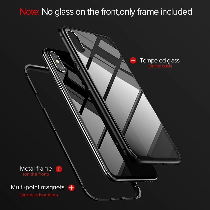 Магнитный адсорбционный металлический чехол для телефона samsung Galaxy M10 M20 M30 M40
