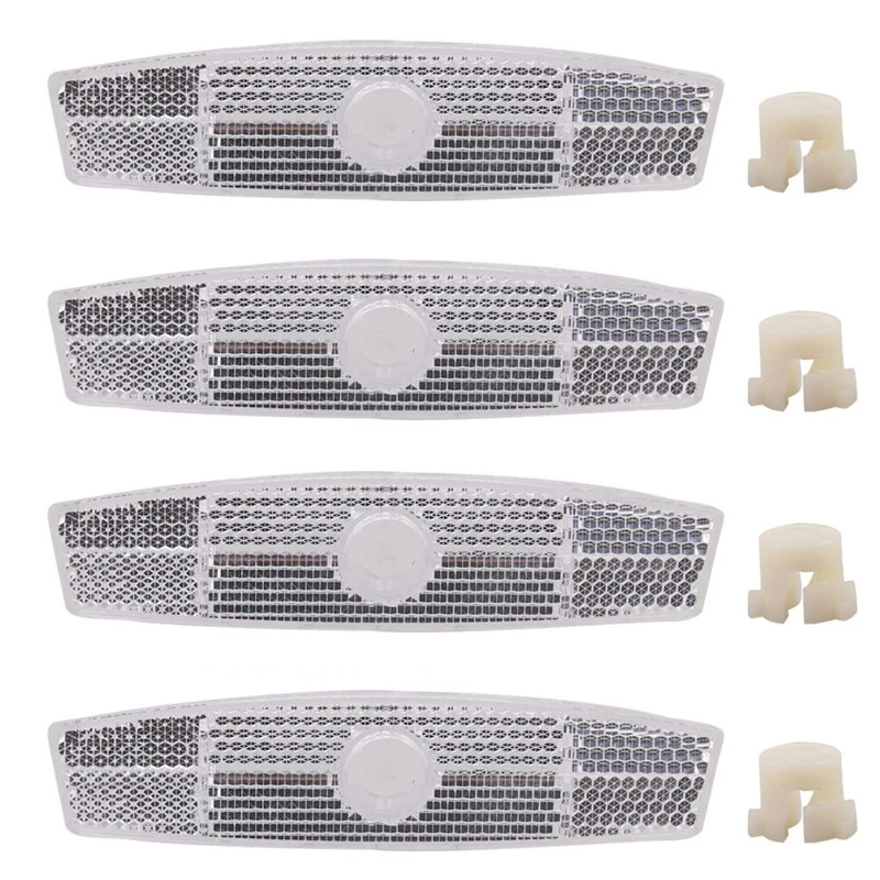 4pcs/set Bike Spoke Reflector Safety Warning Light Rim Mount Vintage Reflective Clip Tube | Спорт и развлечения