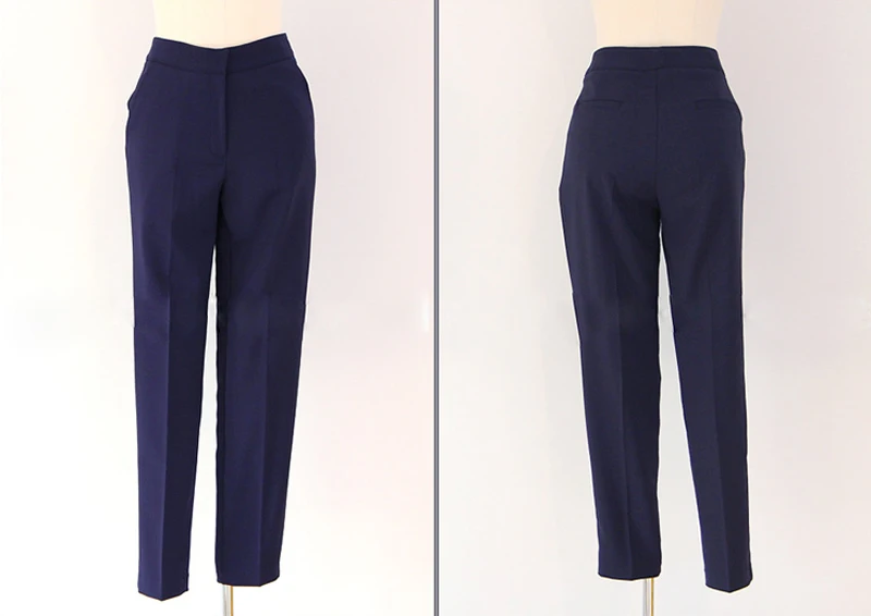 Женский офисный костюм Mozuleva однобортный облегающий брючный с блейзером рабочая