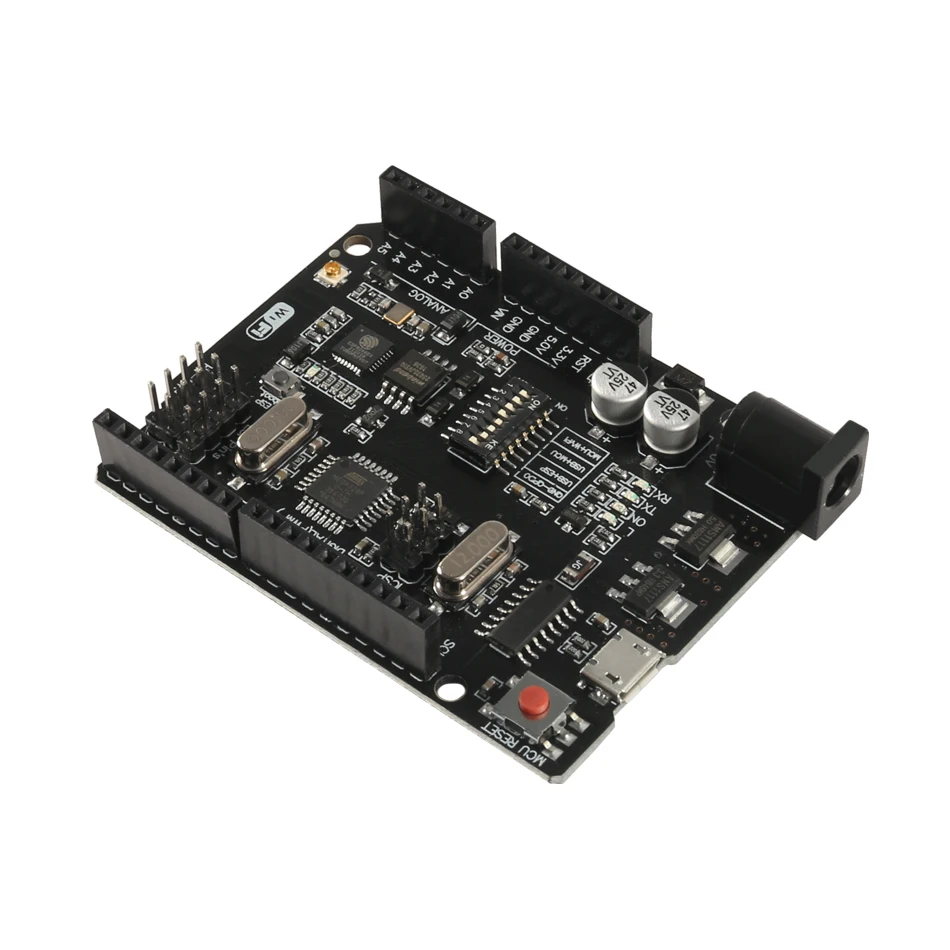 UNO R3 + Wi-Fi ATmega328P ESP8266 (32Мб оперативной памяти) USB-TTL CH340G для Arduino Uno NodeMCU WeMos - купить по
