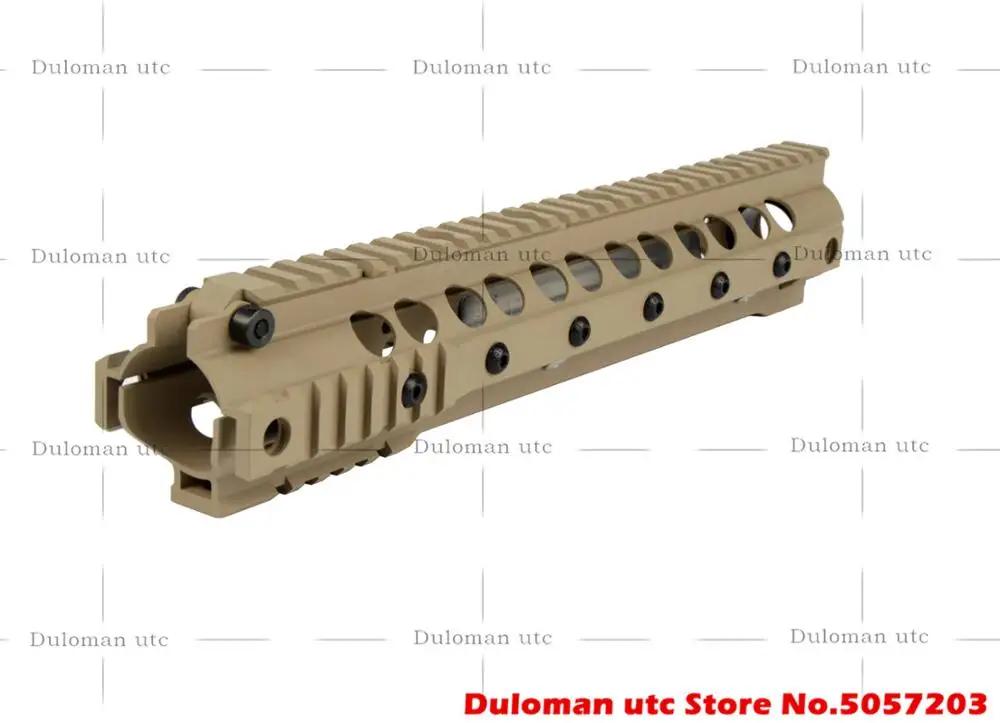 Duloman utc KAC SR-16 SR25 URX III& 3 Тактический поручень 12,5 дюймов с откидным фронтальным прицелом для страйкбола винтовок AEG/GBB - Цвет: Dark Earth