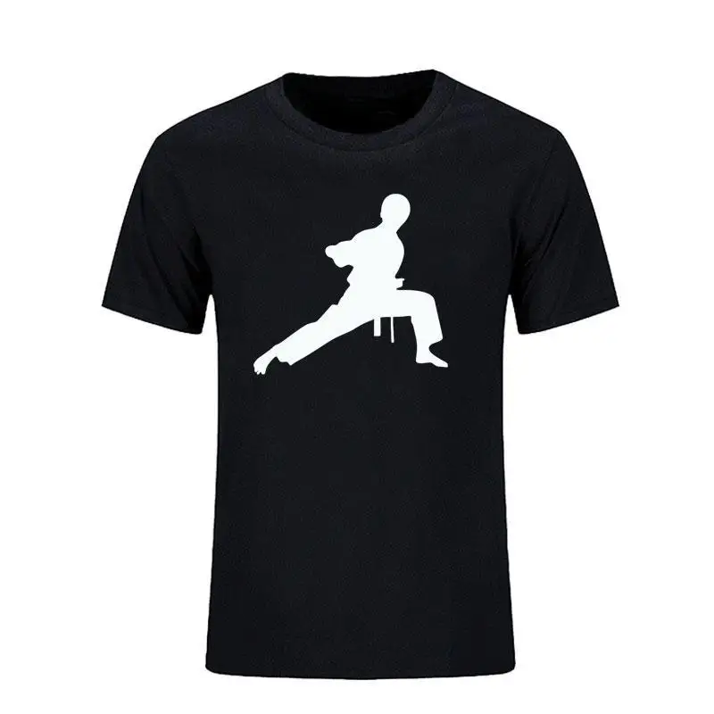 

100% Cotton O-Neck Matsuhara Taeyeon Men Brand Short Sleeve Round Collar Printing Karate Kungfu Online A Man of Tshirt