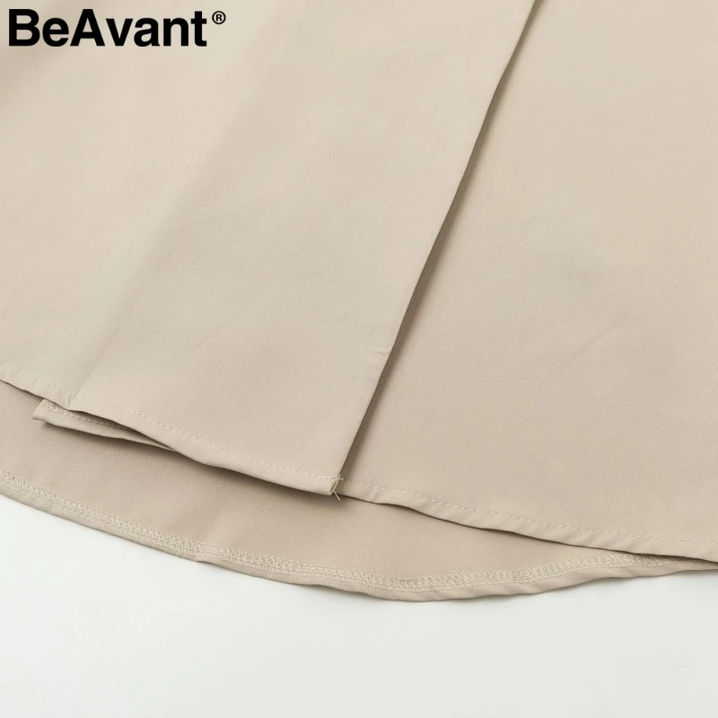 BeAvant Double breasted women blazer dress Elegant half sleeve sash belt female work dresses Chic autumn office ladies vestidos | Женская
