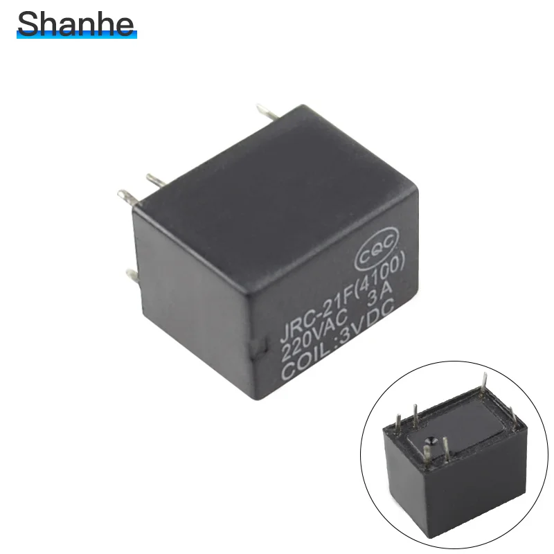 5 шт. миниатюрное реле PCB 6 контактов Мини реле DC 3V 5V 9V 12V 24V JRC-21F 4100 реле