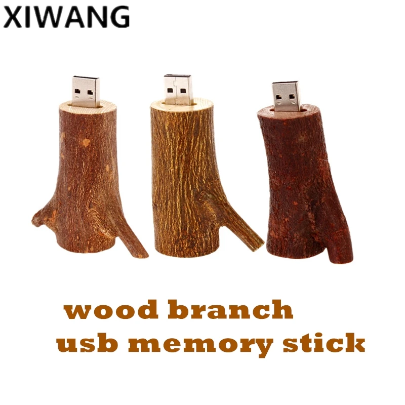 

Natural wood branch usb memory stick 128gb newest USB flash drive pendrive 2.0 4GB 8GB pen drive 16GB 32GB 64GB Free custom logo
